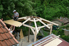 Strukturen in Holz - Mein Pavillon