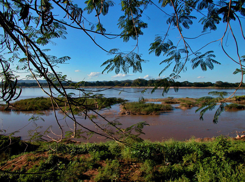 View to Laos over the Mekong river