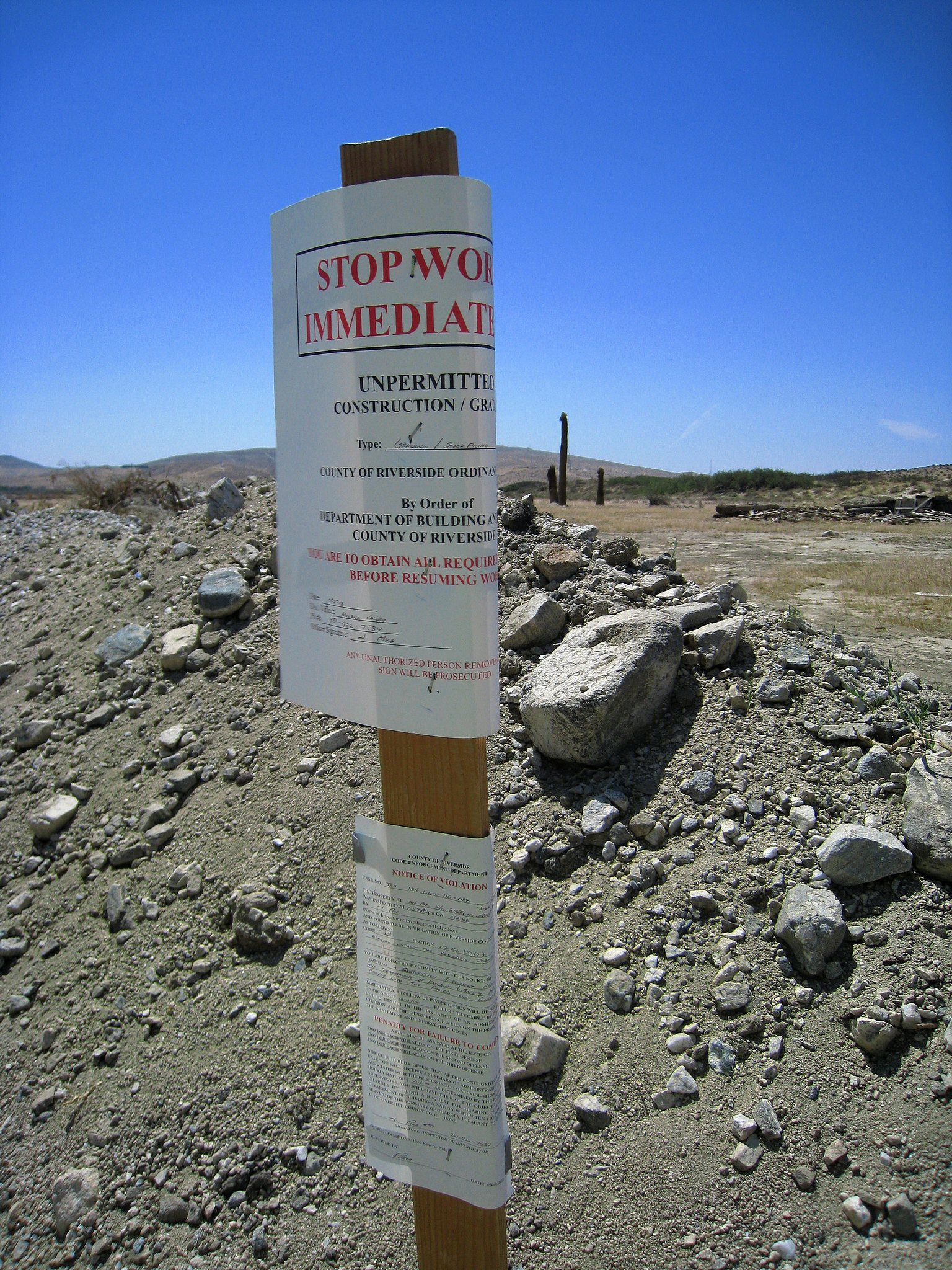 Stop Work Order (1065)