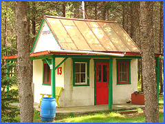 Chalet  no-13 - Carrefour - Solitude Ste-Françoise au Québec, CANADA - 19 août 2006.