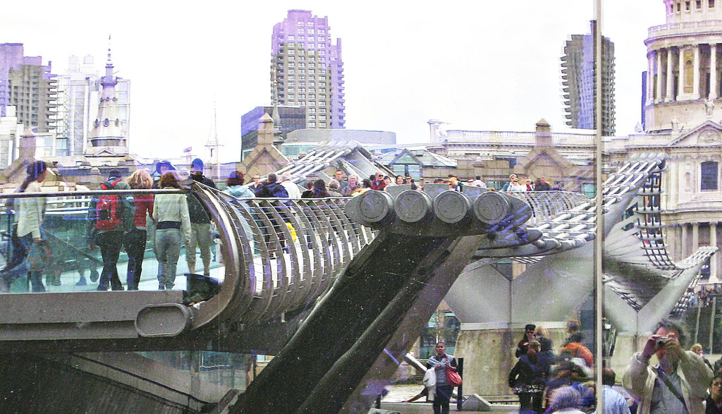 The bridge behind me