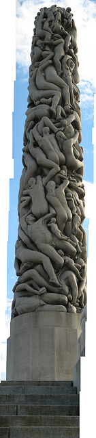 Schichtbetrieb: Vigeland - Säule