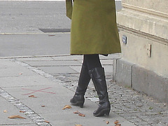 Arkitekter readhead Lady in sexy boots -  Copenhagen  /   October 20th 2008.
