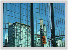Reflection downtown Vancouver, BC