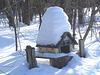 Courrier et oiseaux  / Bird house mailbox -  St-Benoit-du-lac  au Québec. CANADA.  Février 2009