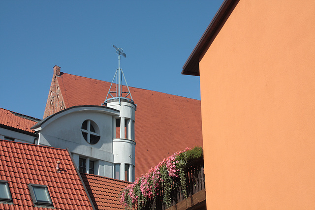 Ausblick in einer sanierten Altstadt