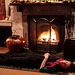Chilling out in front of Christmas evening fire 5311913160 o