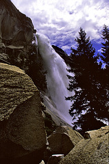 Nevada Fall and Granite Blocks