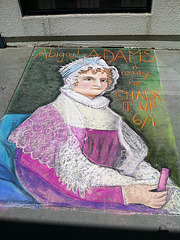 Chalk Art at Adams Middle School