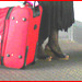 Ponytail Black Lady in wedges -  Brussels airport  / October 19th 2008