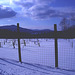 L'hiver dans les Cantons de l'est au Québec.   Février 2009 - Effet nuit