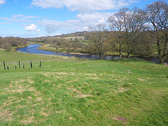 Le coude de la Tyne vu depuis le fort de Chesters.