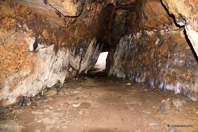 Cave view unchanged since early man lived in these