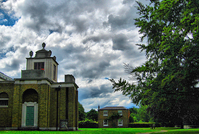 Under a cloudy sky