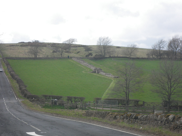 Le mur, sur la route vers Carrawburgh (Black Carts ?)