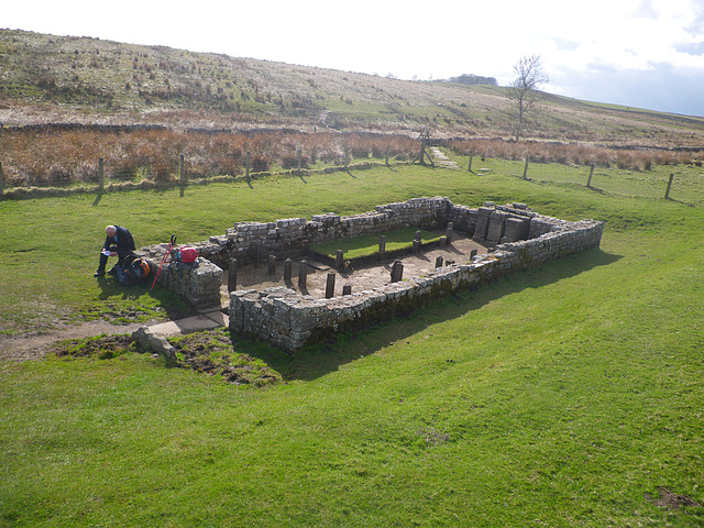 Carrawburgh : le mithraeum.