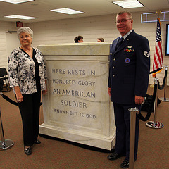 Project Fallen Hero unveiling - Mayor Parks & Bill Cook (1855)