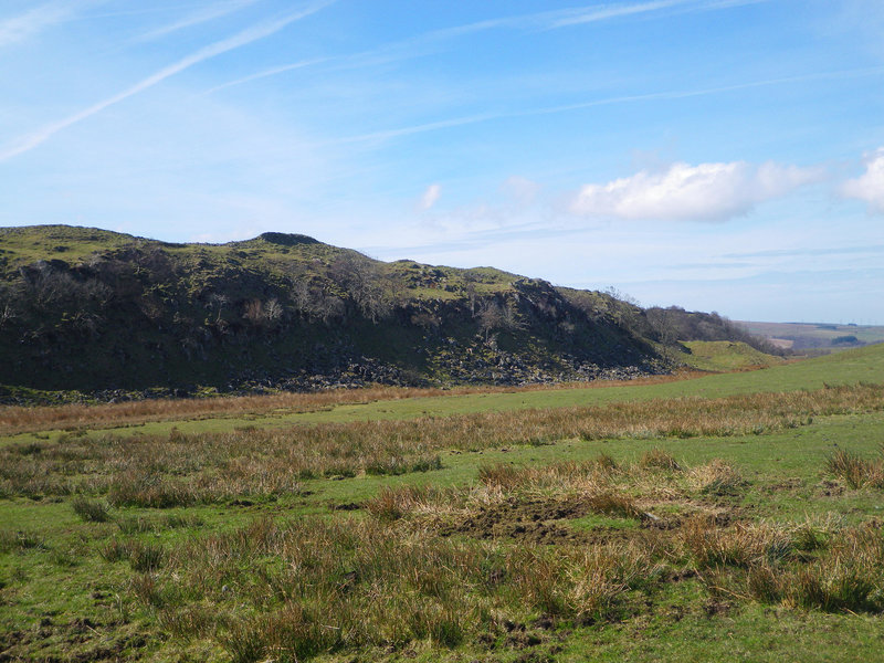 Walltown crags : en bas des crags, côté barbare.