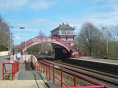 La gare d'Haltwhistle.