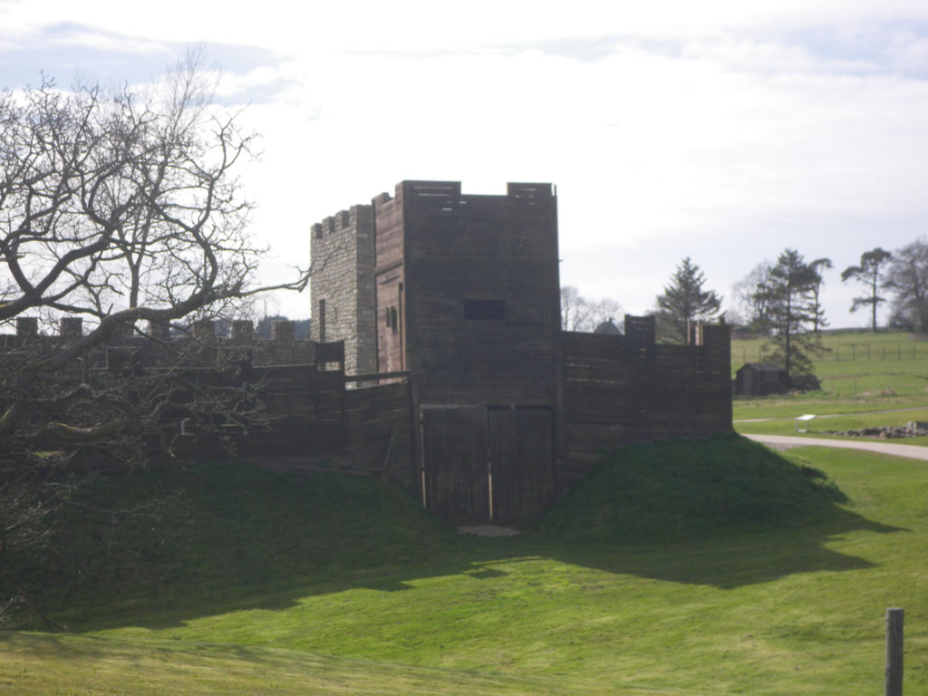 Vindolanda : reconstitution du mur (Turf wall).