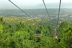 The cable car to the Zhonghe Temple