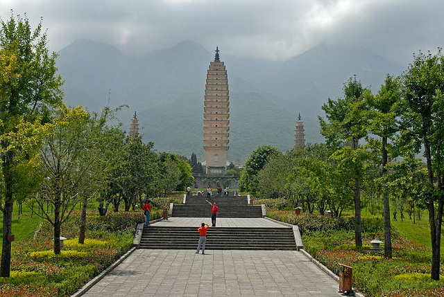 Three Pagodas in Dali