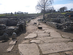 Vindolanda : Rue principale du vicus.