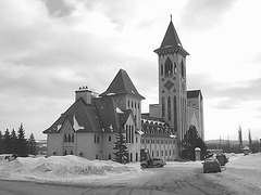 Abbaye St-Benoit-du-lac abbey /  Quebec- Canada -  6 Février 2009  - B & W