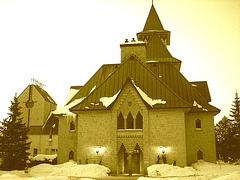 Abbaye St-Benoit-du-lac abbey /  Quebec- Canada -  6 Février 2009 - Sepia