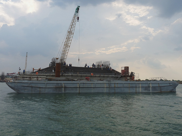 New Bridge Under Construction Over the Mekong #1