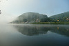 Morgennebel auf der Elbe