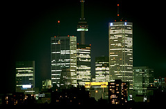 Toronto skyline by night