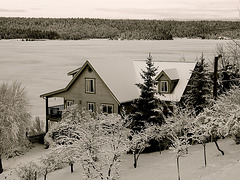 Winter at Lac La Hache, BC