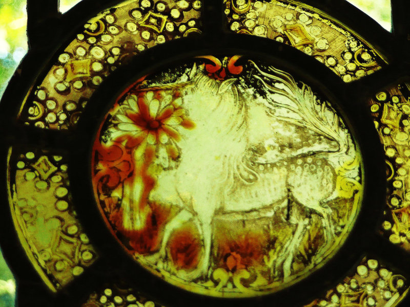 rushbrooke c16 unicorn glass