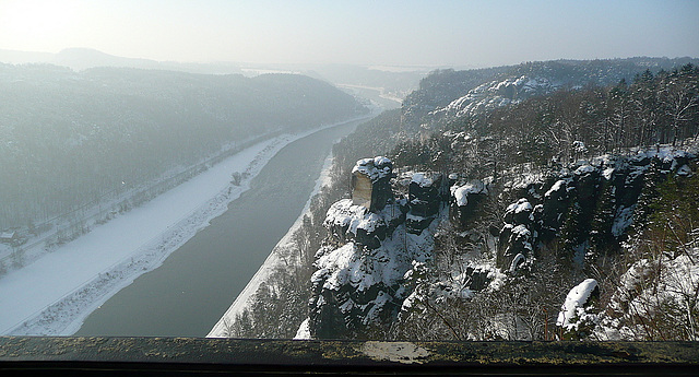 Bastei im Winter - minus 4°C