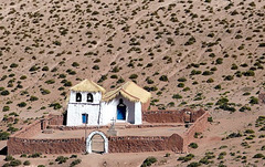 Petite église dans la Pampa, Argentine