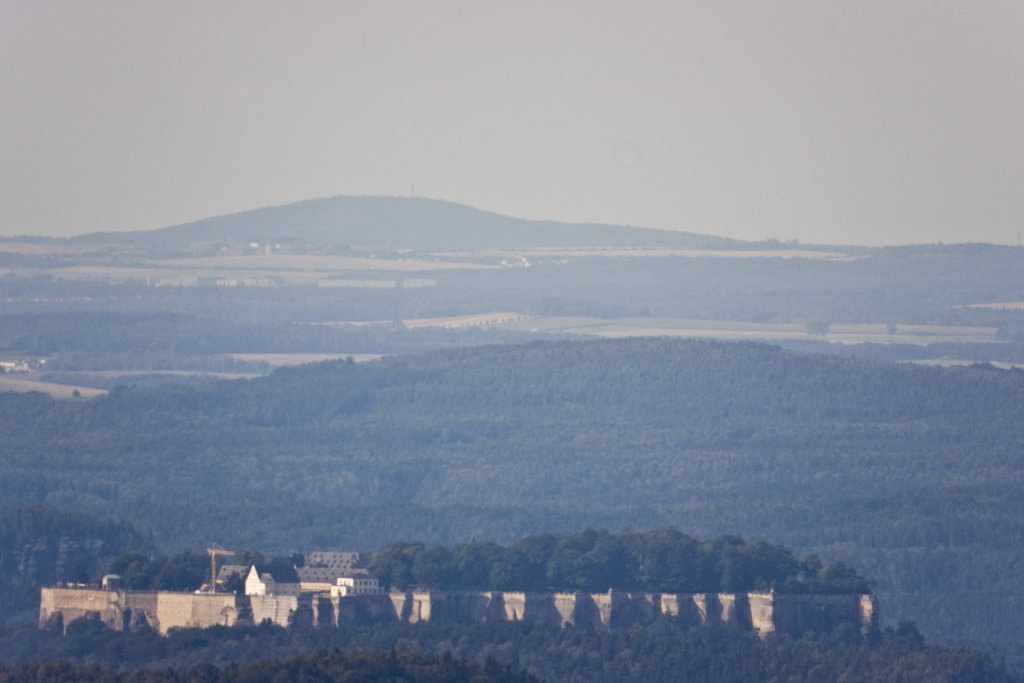 Festung Königstein - vom Schneeberg aus gesehen