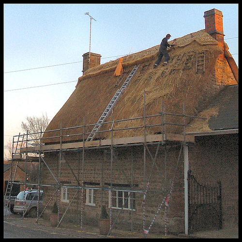 thatcher on the roof