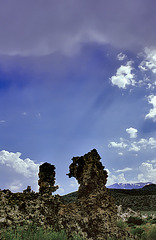 Stone creatures at the Mono Lake