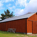 At last - the barn roof repainted!