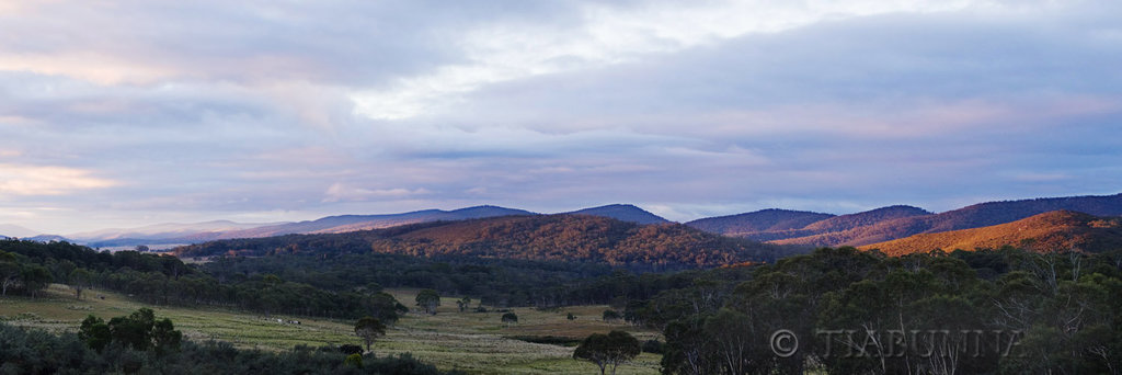 Sunset panorama at Snowball, Australia