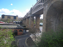 Newcastle : pont de chemin de fer.