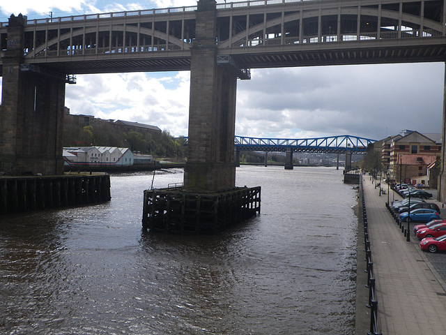 Newcastle : enfilade de ponts...