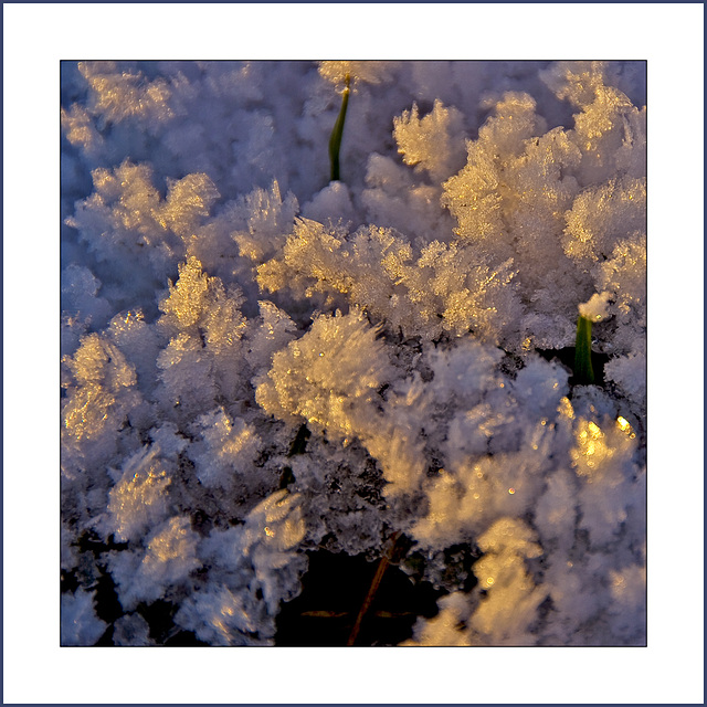 Long light on crystal ground