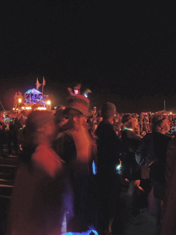 Crowd Watching The Man Burn (1220)