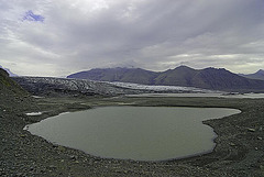 Glacial lake in Skaftafell