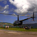 Helicopters gathered at Plockton