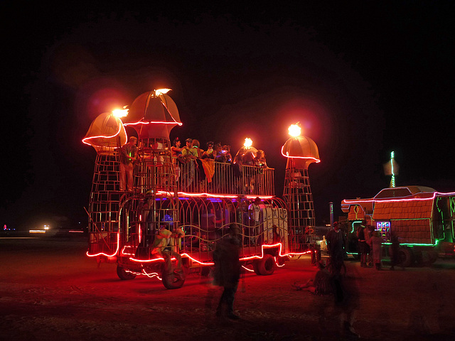 Flaming Phallus Art Car (1186)