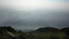 Tiruvanamalai, du sommet, à l'aube