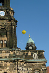 Heißluftballon - Montgolfière - über Dresden - 30.08.2008